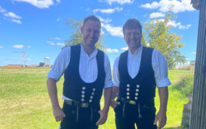 Geschäftsführer Klaus Hammann und Ronnie Waidelich von Holzwerk² GmbH in Neuweiler